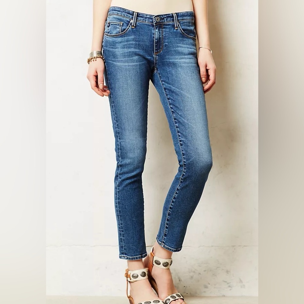 AG ADRIANO GOLDSCHMIED The Stevie Ankle Slim Straight Ankle Size 27 - Picture 1 of 10